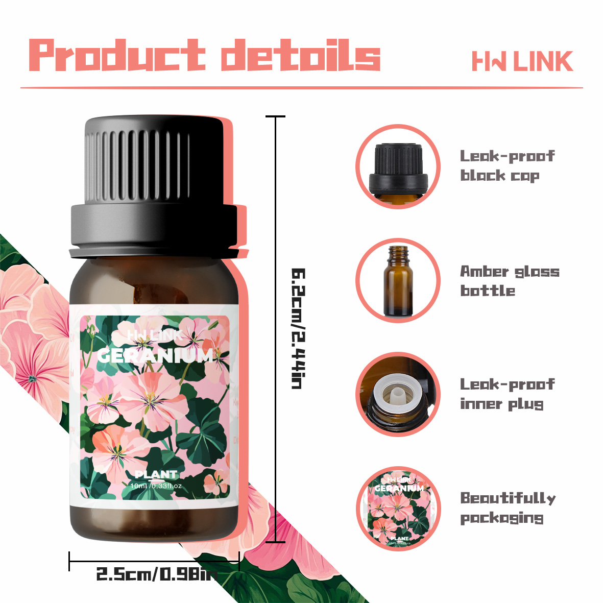 Geranium Essential Oils 10ml P - Home Fragrance Gift recension och pris