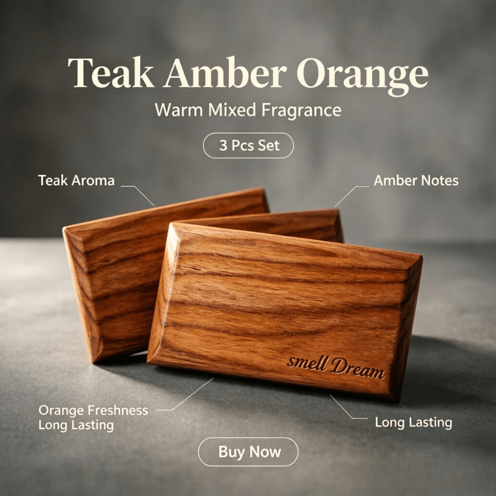 Car Air Freshener Teak Amber O - Home Fragrance Logo recension och pris